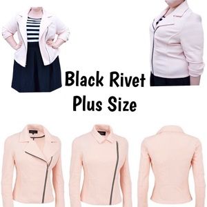 🆕 Plus Size: NWT Black Rivet Pink Jacket 3X